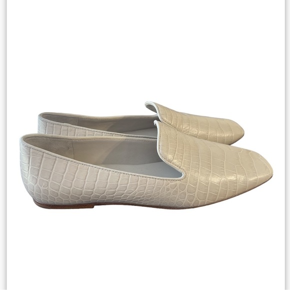 Vince Clark Square-Toe Croc-Embossed Leather Loafers - Picture 6 of 10